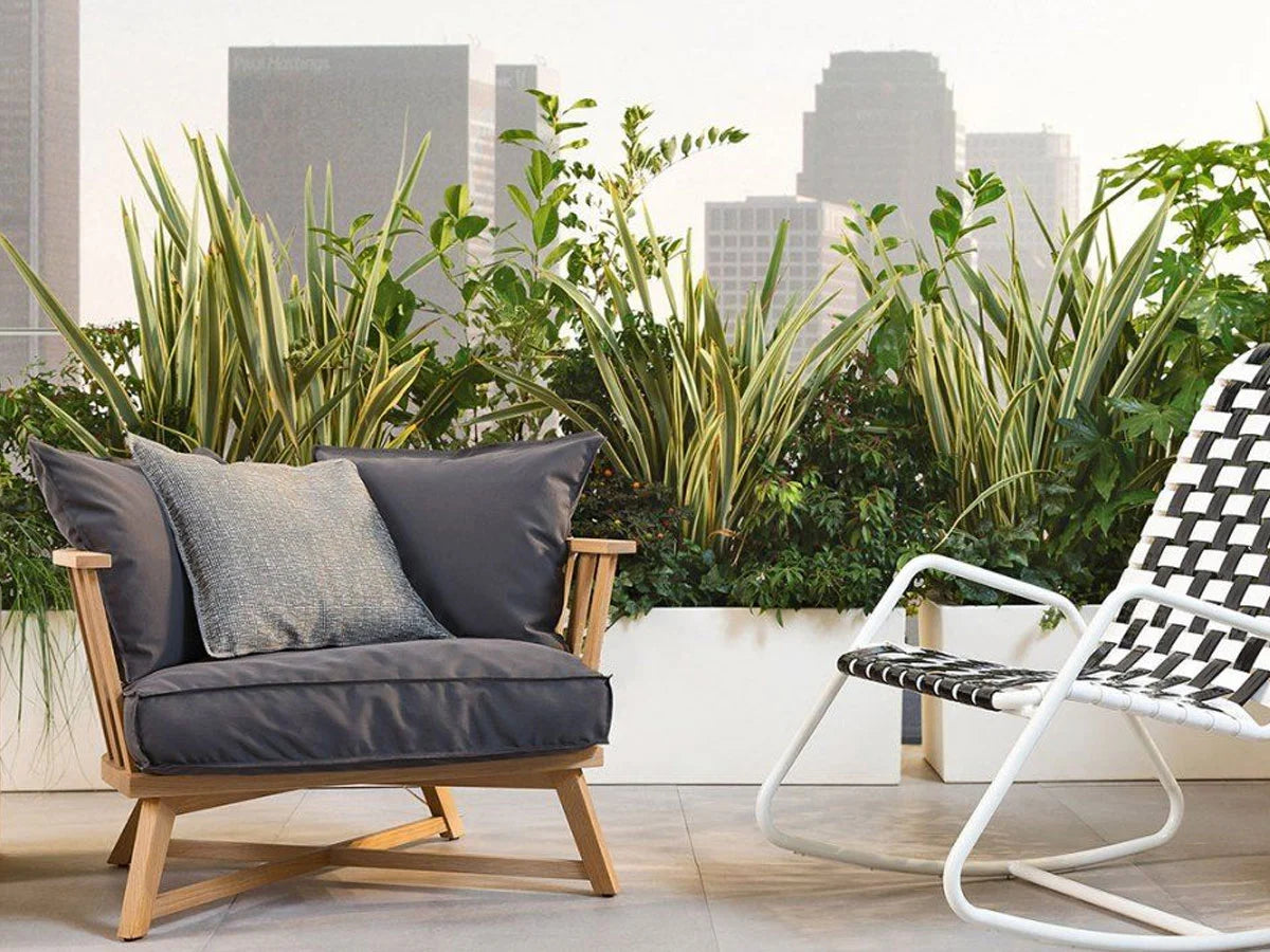 Gervasoni InOut 707 IR Poltrona Smog/Rete Grigia | Il mio negozio