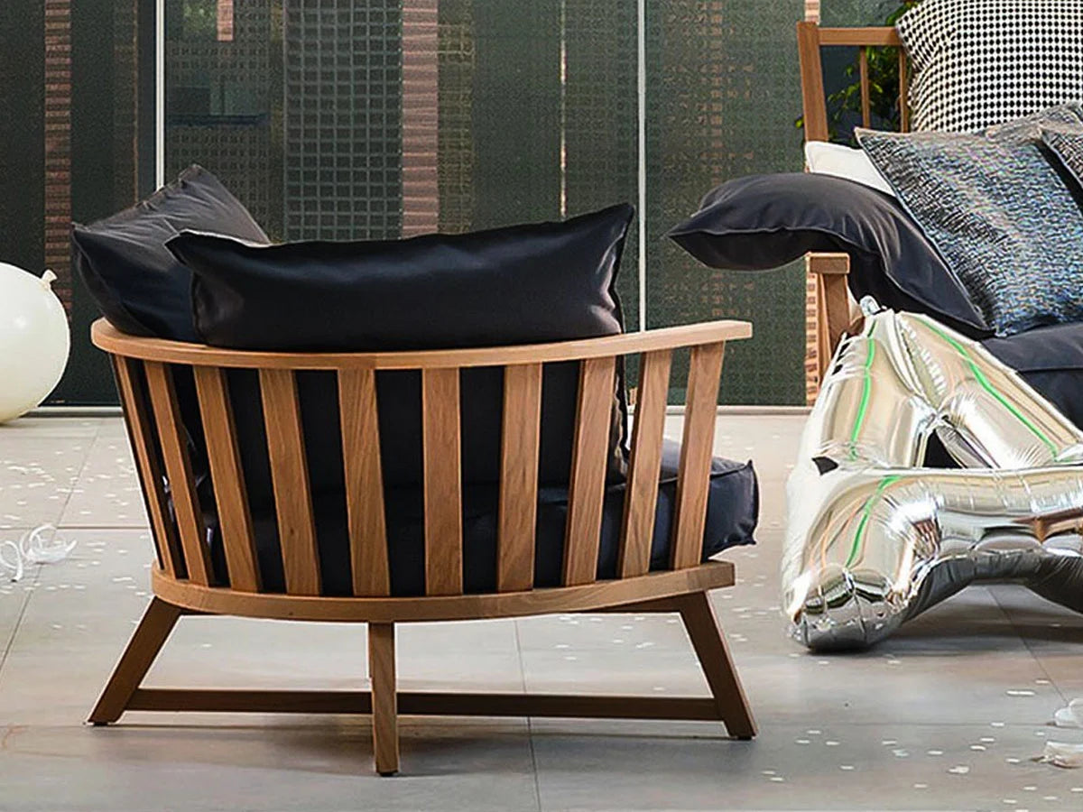 Gervasoni InOut 707 IR Poltrona Smog/Rete Grigia | Il mio negozio