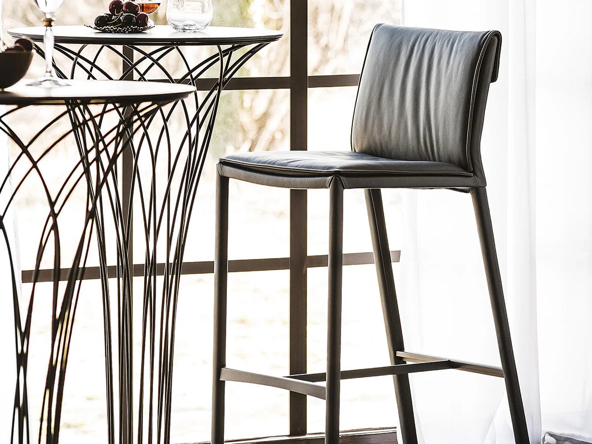 Cattelan Italia Isabel B Sgabello - Ecopelle Ardesia 953 | Il mio negozio