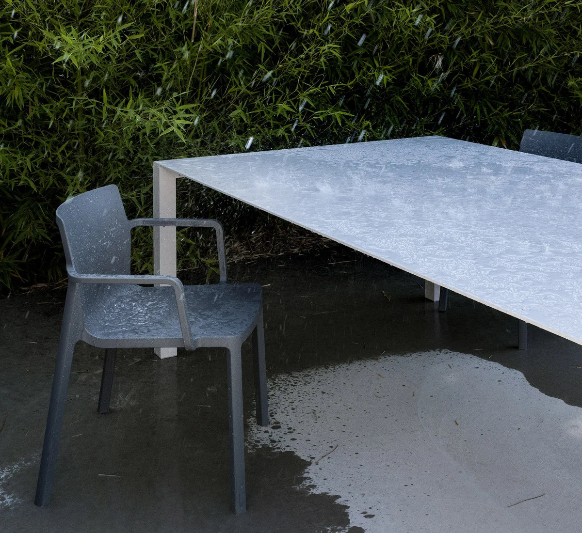 Kristalia Sushi 150x90 Tavolo Outdoor - Alluminio / Fenix NTM Bianco | Il mio negozio