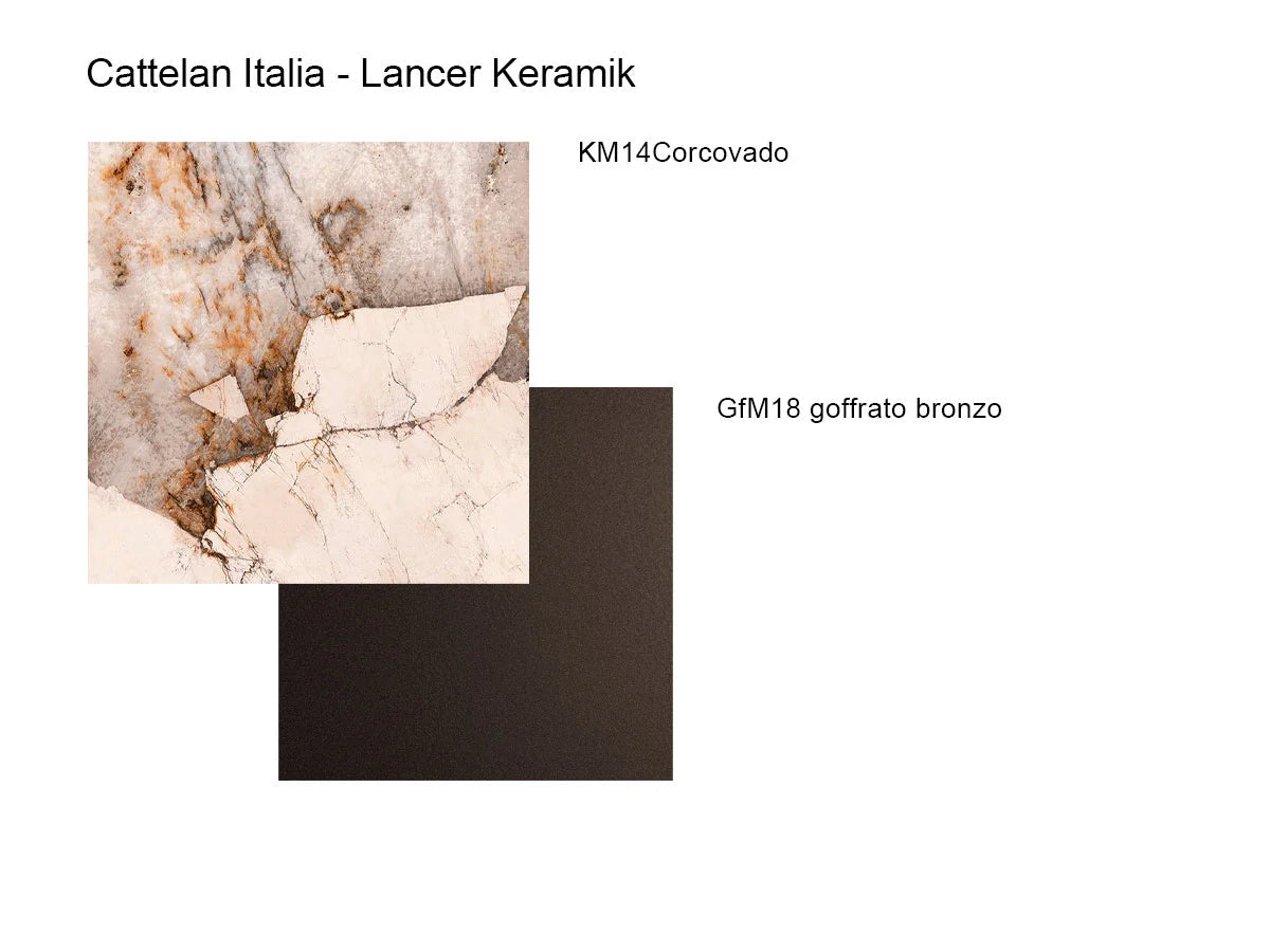 Cattelan Italia Lancer Keramik Tavolo - 240x120 sag. Corcovado / GFM18 Bronzo | Il mio negozio