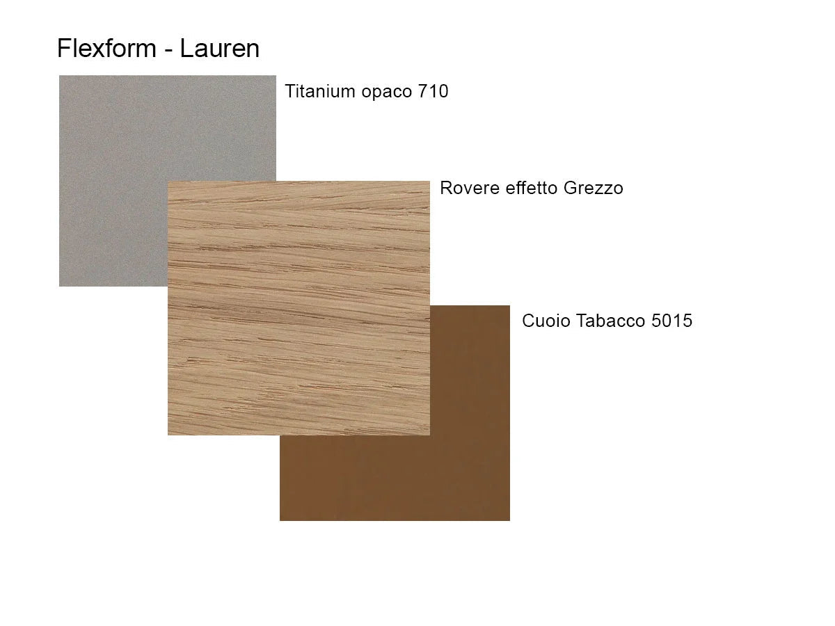 Flexform Lauren Sedia Pieghevole - Tabacco 5015 / Rovere Impiallacciato effetto Grezzo | Il mio negozio