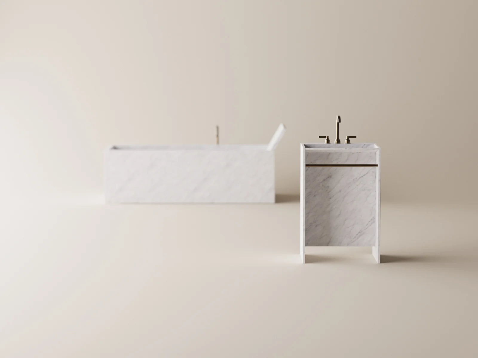 Agape Face à face - Lavabo in Marmo