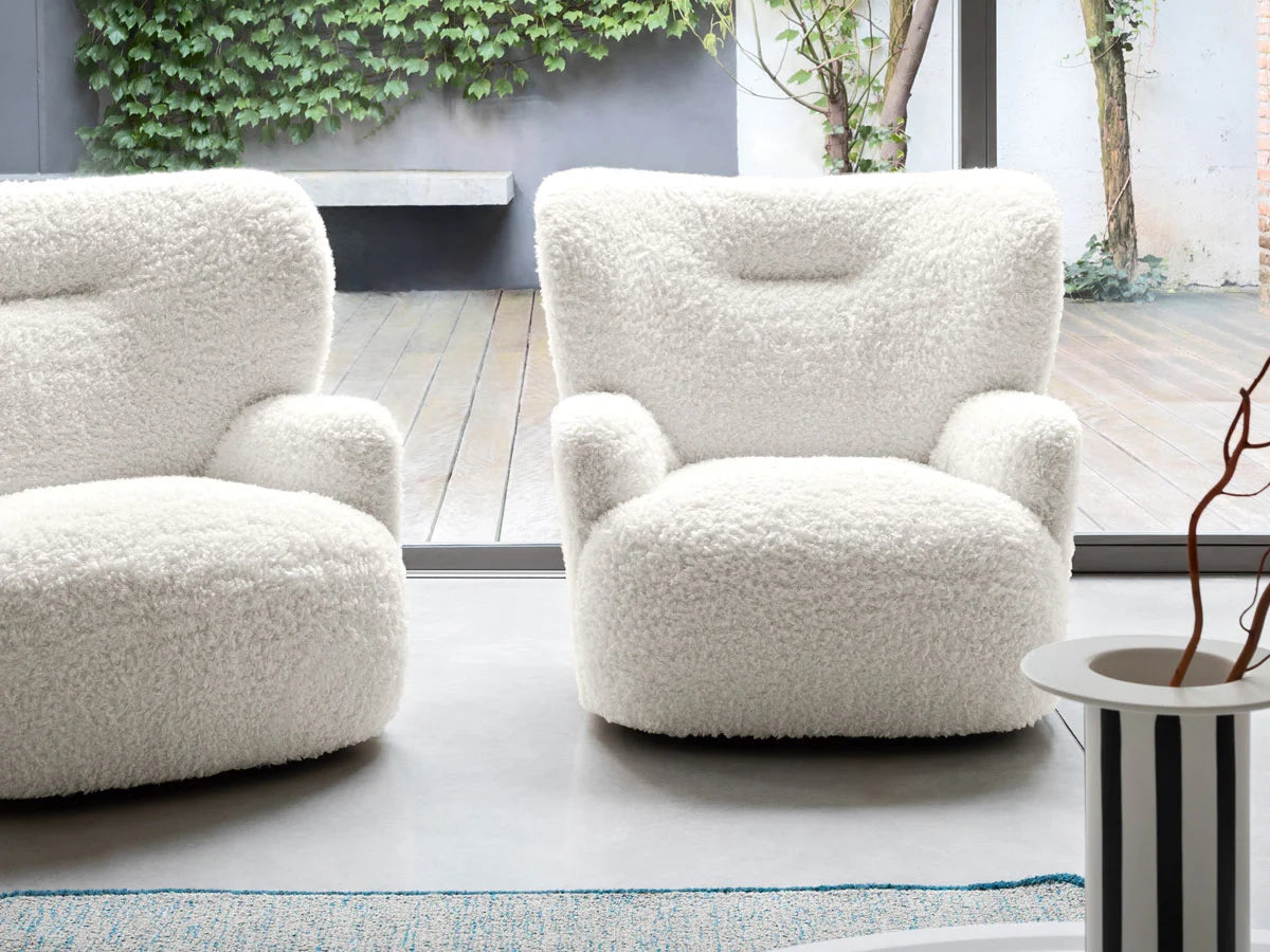 Gervasoni Loll 09 Poltrona Girevole - Polar Bear | Il mio negozio