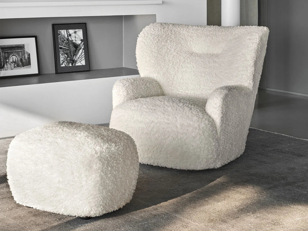 Gervasoni Loll 09 Poltrona Girevole - Polar Bear | Il mio negozio