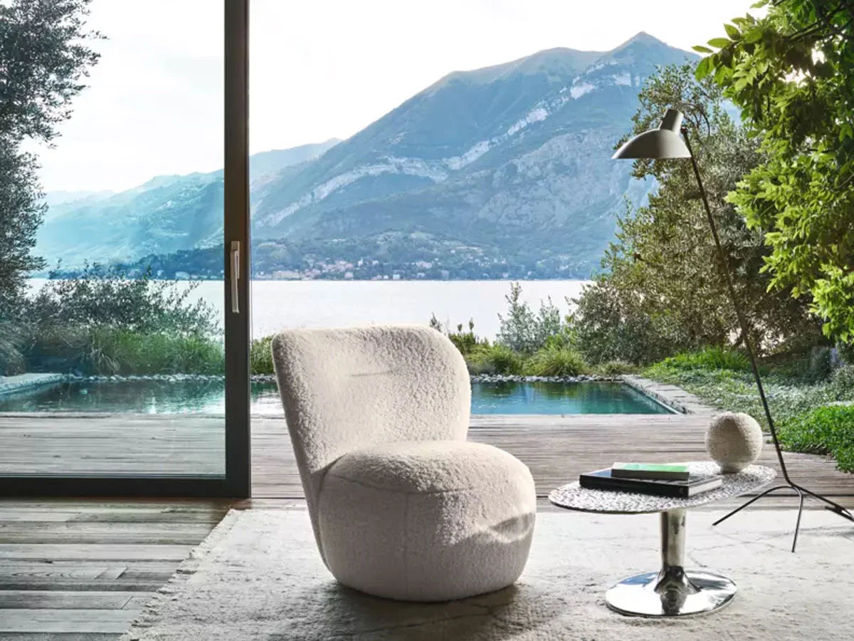 Gervasoni Loll 07 Poltroncina Girevole - Polar Bear | Il mio negozio