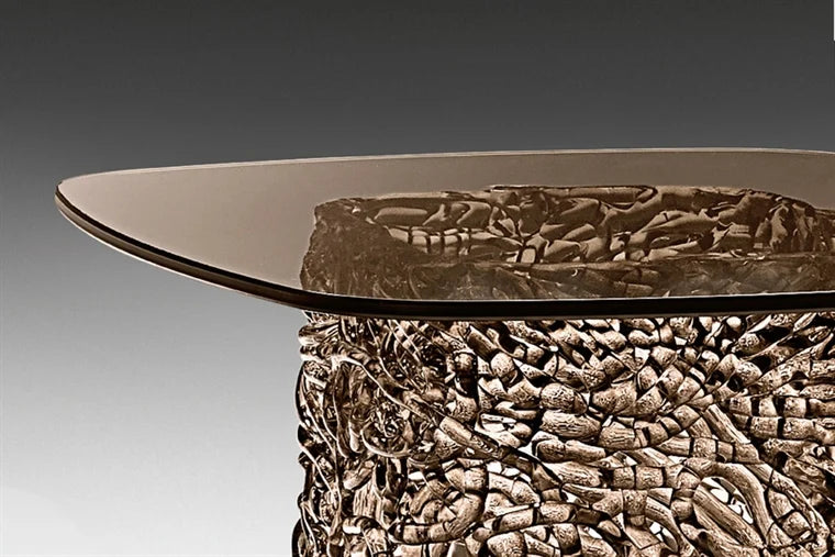 Fiam Macramè Tavolino basso Bronzo | Il mio negozio