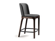 Cattelan Italia Magda Couture Sgabello - Pelle frRB 952 Smoke | Il mio negozio