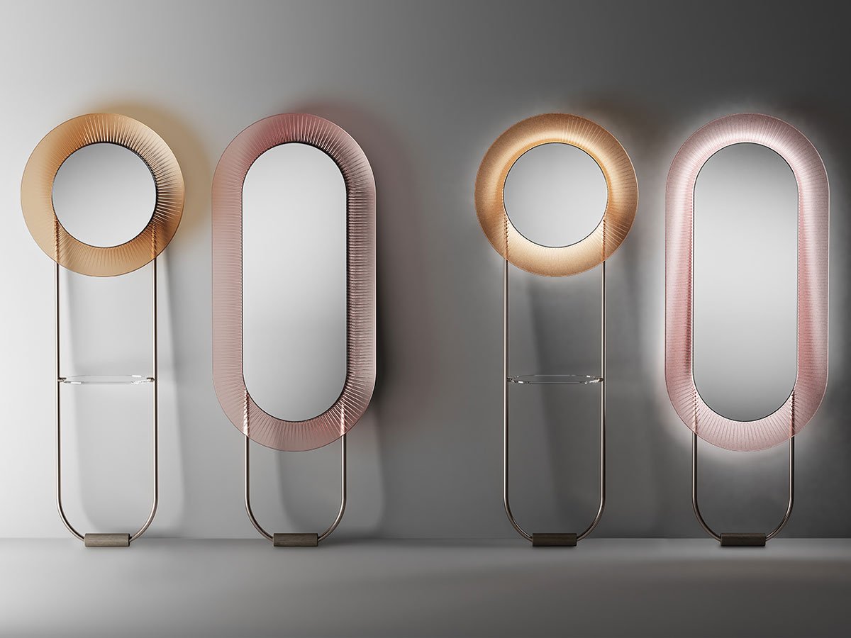 Fiam Kathleen Specchio da Terra - Ovale / Ambra | Il mio negozio