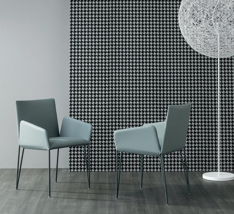 Bonaldo Miss Filly - Sedia in pelle con braccioli