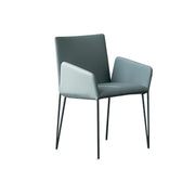 Bonaldo Miss Filly - Sedia in pelle con braccioli