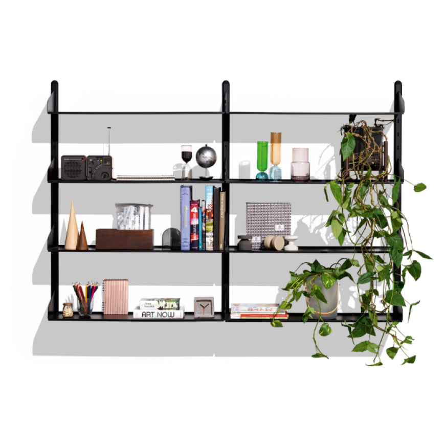 Libreria Shelfy sospesa e moderna in metallo Connubia