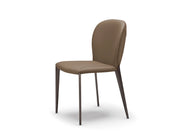 Cattelan Italia Nancy ML Sedia - Pelle Glove GLV11 Talpa / GFM18 | Il mio negozio