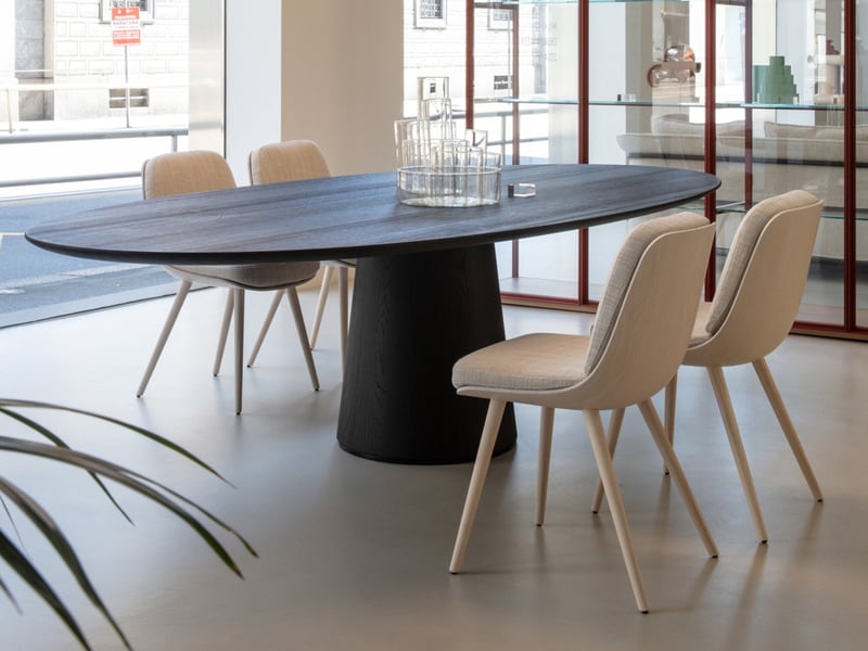 Porro Nid Sedia - Gambe in legno