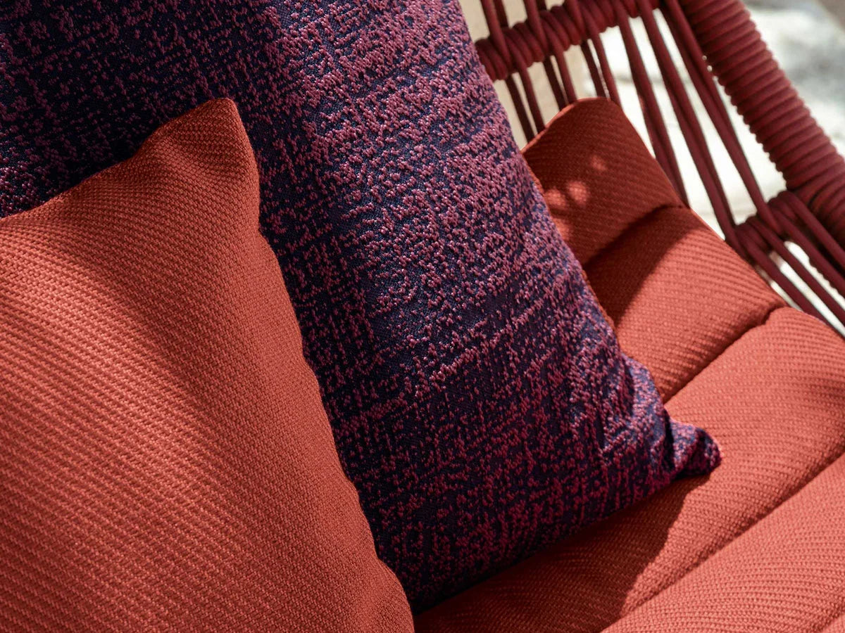 Talenti Panama Lounge Armchair - Rosso con Cuscino Twill Rust