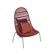 Talenti Panama Lounge Armchair - Rosso con Cuscino Twill Rust
