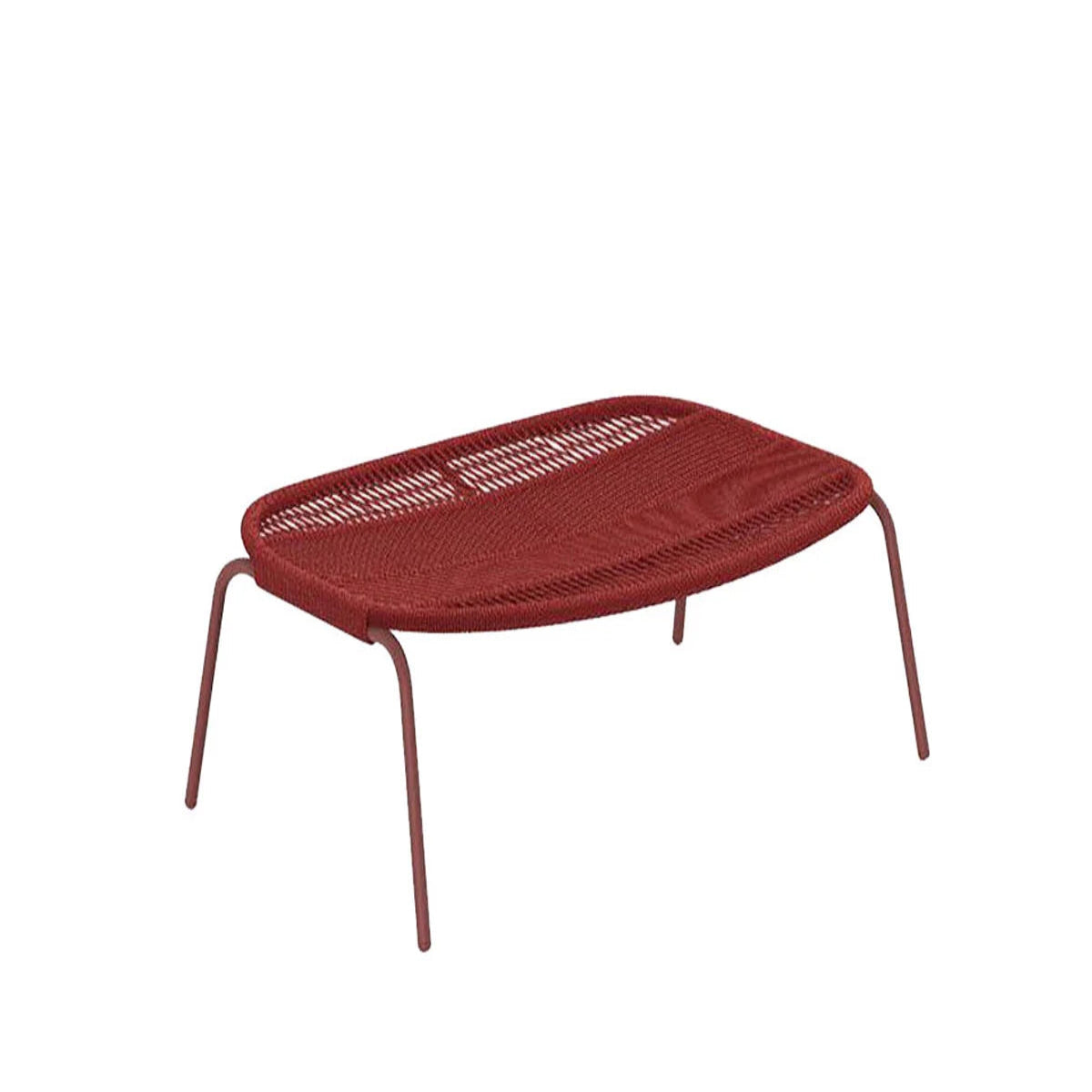 Talenti Panama Pouf - Rosso con Cuscino in Twill Rust