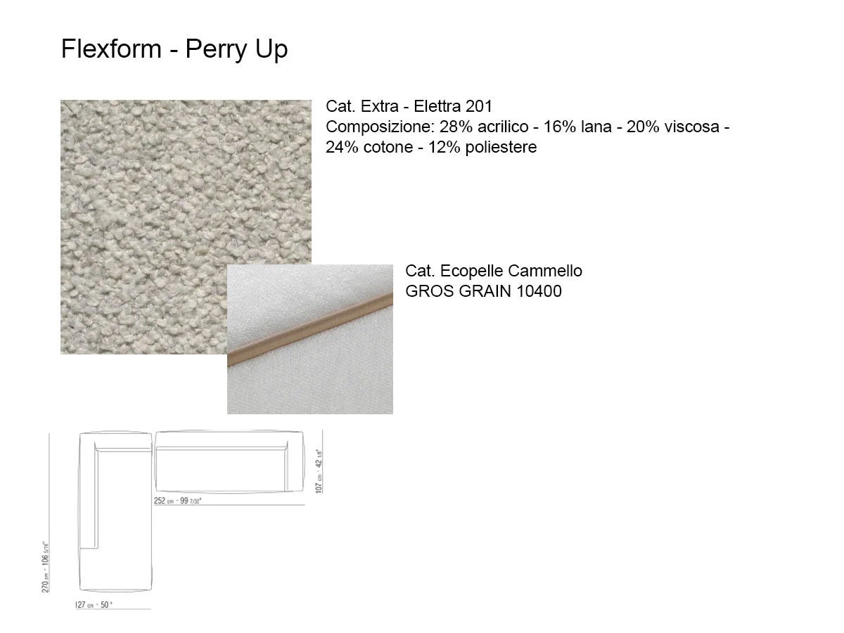 Flexform Perry Up Divano - 379x270 Elettra 201 | Il mio negozio
