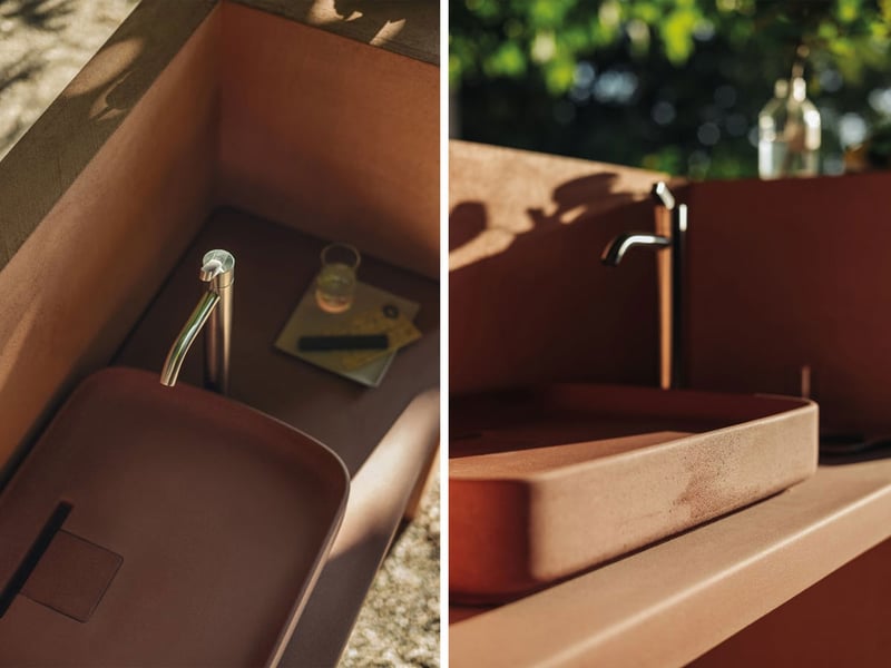 Agape Petra Piano per Lavabo