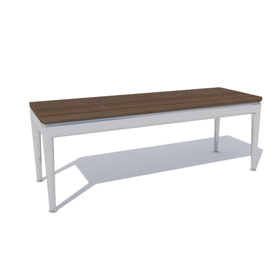 Flexform Pico Tavolino – Noce Canaletto / Metallo Satinato | Il mio negozio