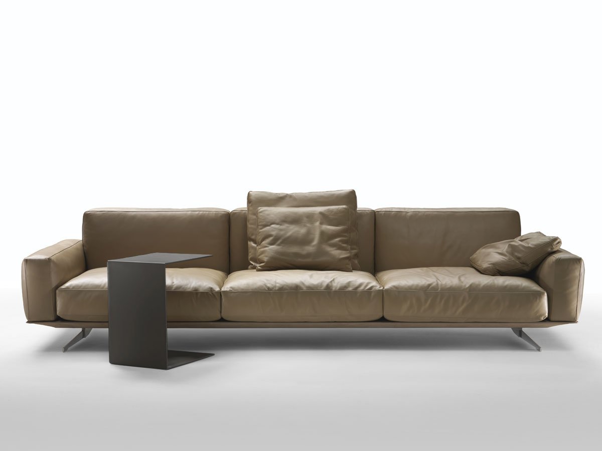 Flexform Plain Tavolino - Cuoio Grigio 5003 | Il mio negozio