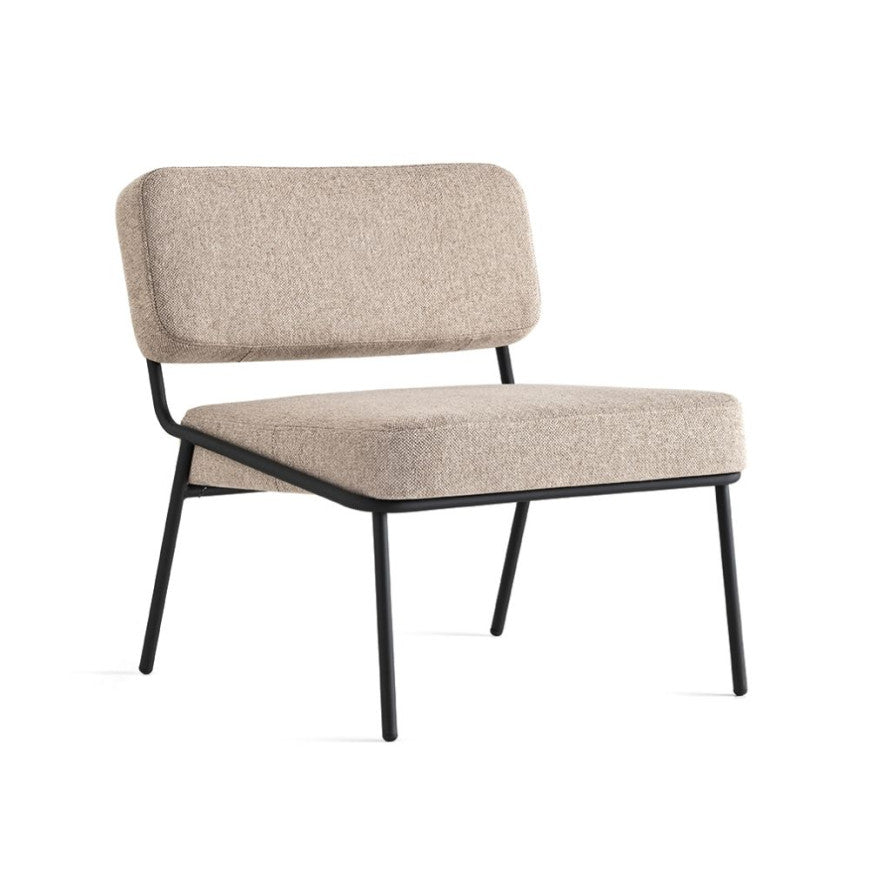 Abitarearreda Poltrona con struttura in metallo e seduta in tessuto Sixty | Il mio negozio