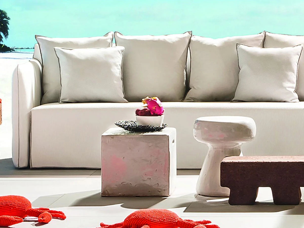 Gervasoni Inout 41 Pouf in Cemento | Il mio negozio