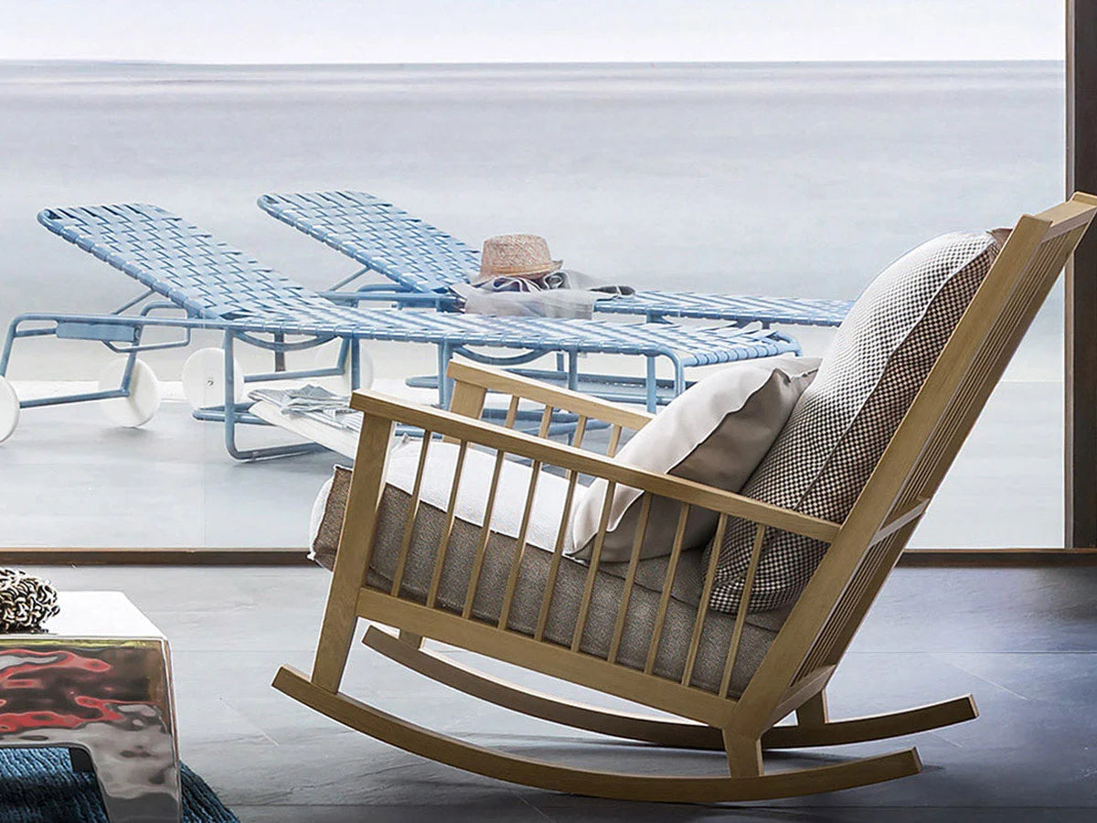 Gervasoni InOut 709 Poltrona a Dondolo - Aspen 03 | Il mio negozio