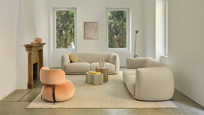 Saba Vela Divano L. 190 cm