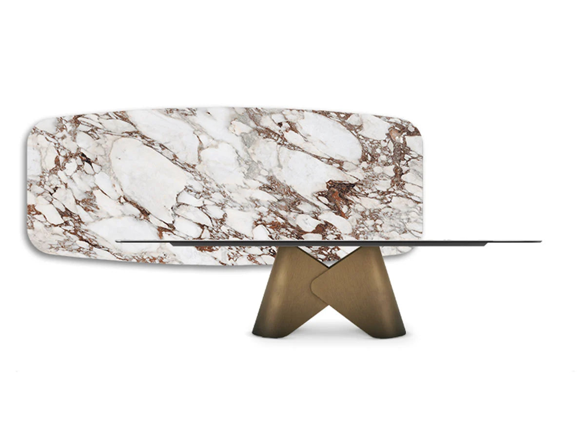 Cattelan Italia Scott Keramik Tavolo - 240 KM12 / Oxybrass | Il mio negozio