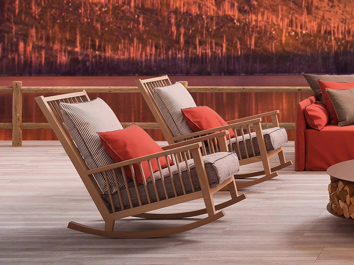 Gervasoni InOut 709 Poltrona a Dondolo - Aspen 03 | Il mio negozio