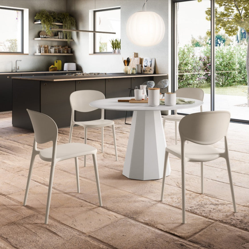 Sedia Abby in polipropilene riciclato Connubia