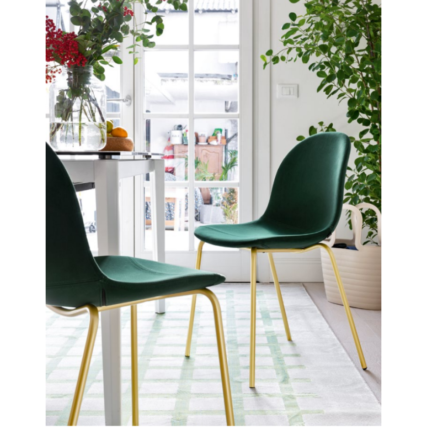 Abitarearreda Sedia Academy moderna in metallo Connubia | Il mio negozio