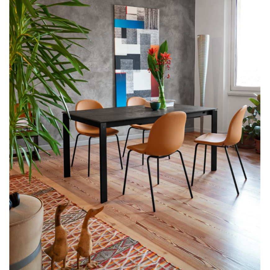 Abitarearreda Sedia Academy moderna in metallo Connubia | Il mio negozio