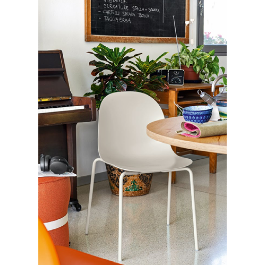 Abitarearreda Sedia Academy moderna in metallo Connubia | Il mio negozio