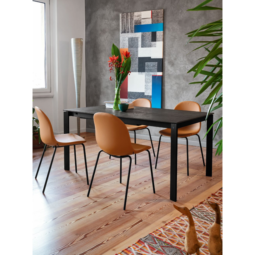 Abitarearreda Sedia Academy moderna in metallo Connubia | Il mio negozio