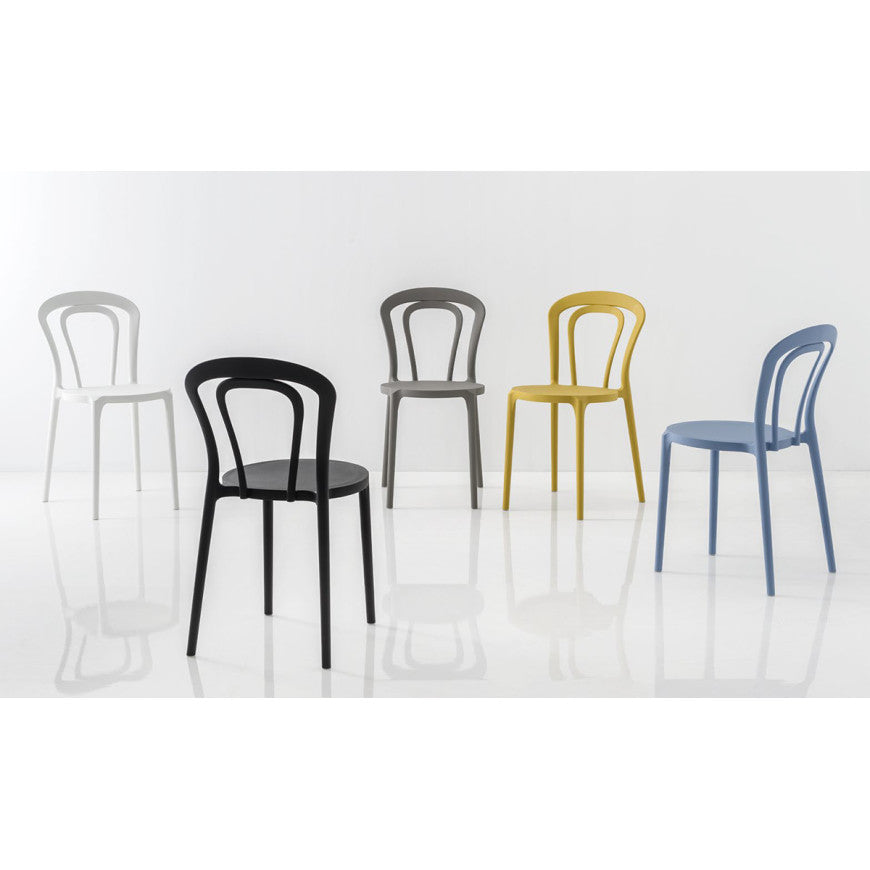 Abitarearreda Sedia Caffè in polipropilene Connubia | Il mio negozio