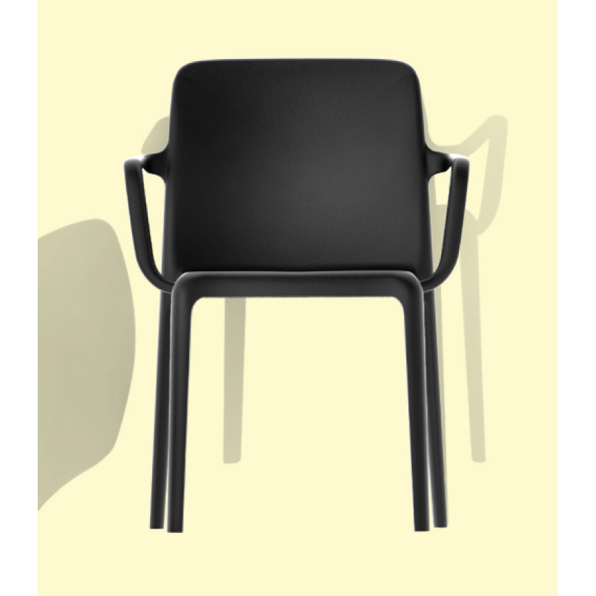 Abitarearreda Sedia Bayo con braccioli in polipropilene Connubia | Il mio negozio