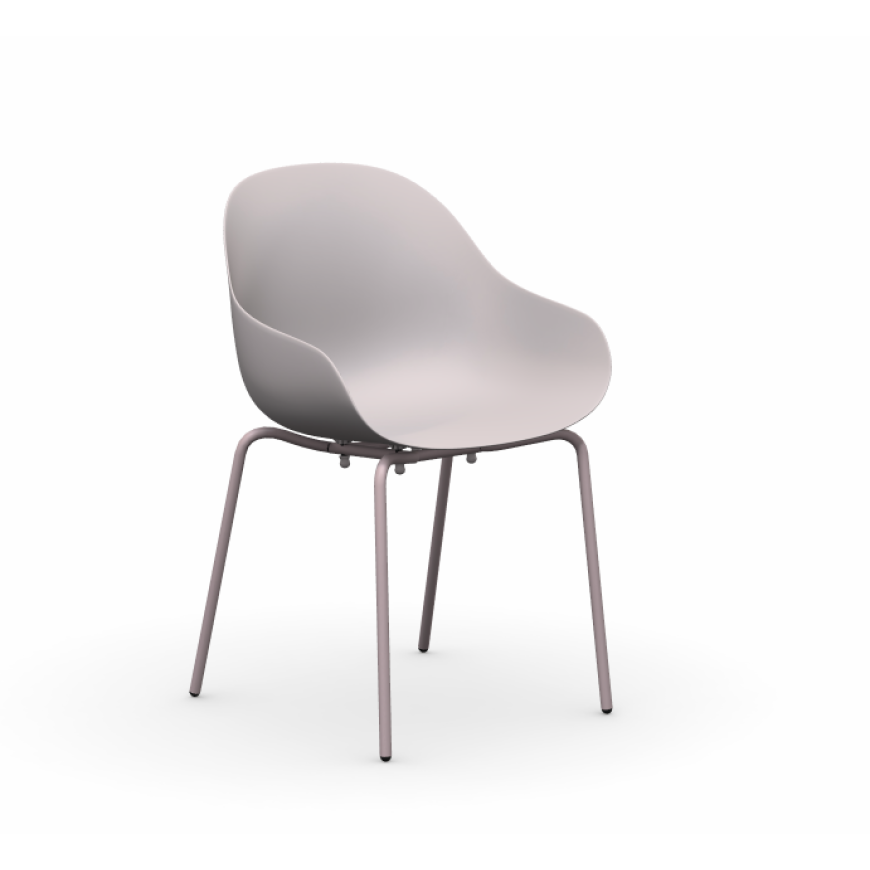 Abitarearreda Sedia Academy con gambe in metallo Connubia | Il mio negozio