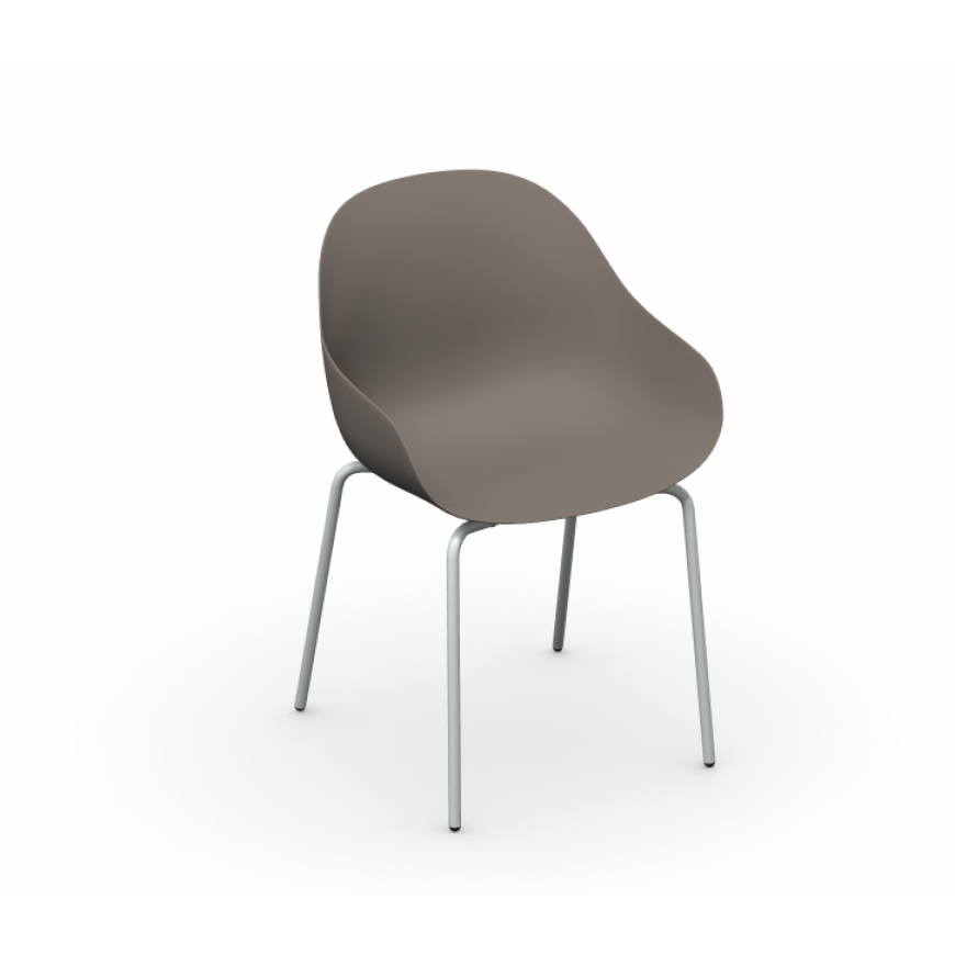 Abitarearreda Sedia Academy con gambe in metallo Connubia | Il mio negozio