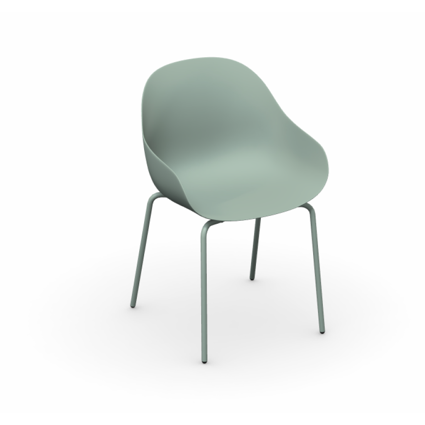 Abitarearreda Sedia Academy con gambe in metallo Connubia | Il mio negozio