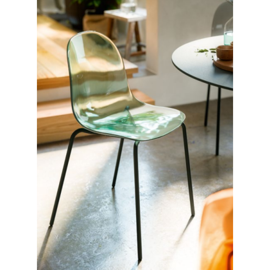 Abitarearreda Sedia Academy moderna in policarbonato Connubia | Il mio negozio