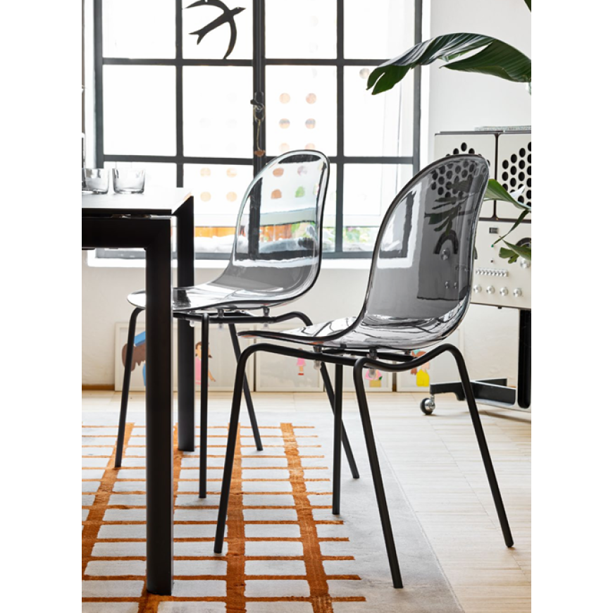 Abitarearreda Sedia Academy moderna in policarbonato Connubia | Il mio negozio