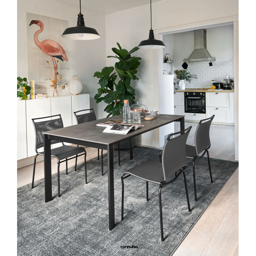 Abitarearreda Sedia Air da cucina in tessuto Connubia | Il mio negozio