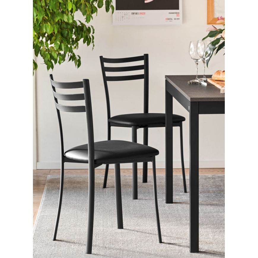 Abitarearreda Sedia Ace da cucina in metallo Connubia | Il mio negozio