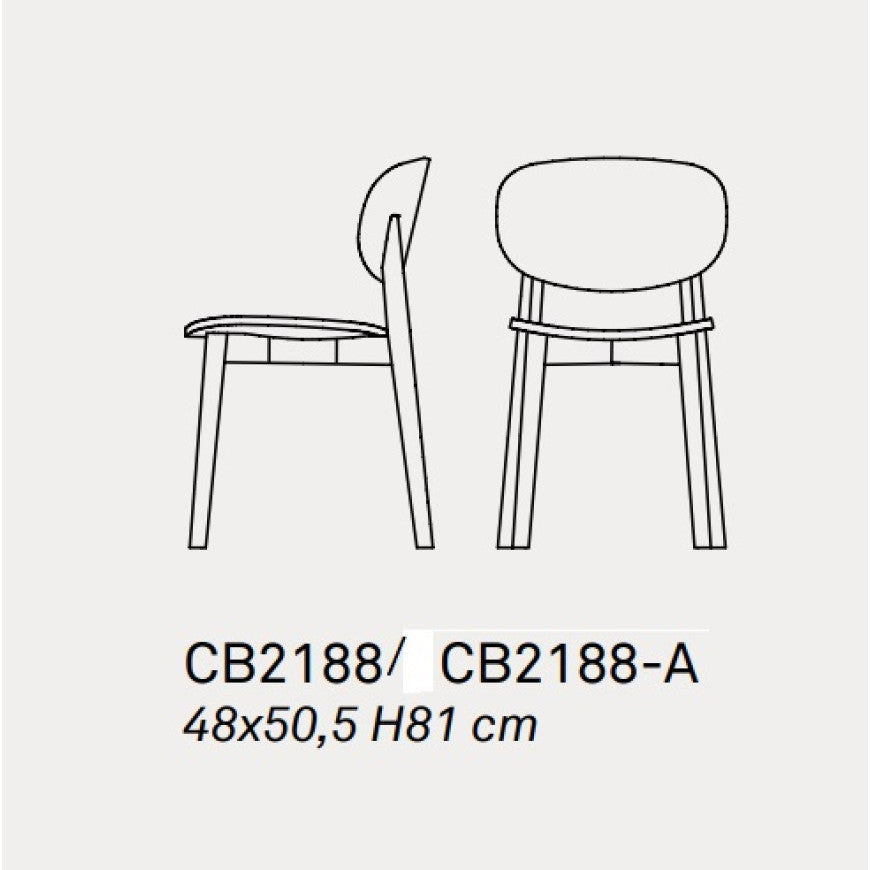 Abitarearreda Sedia Eide in legno massello Connubia | Il mio negozio