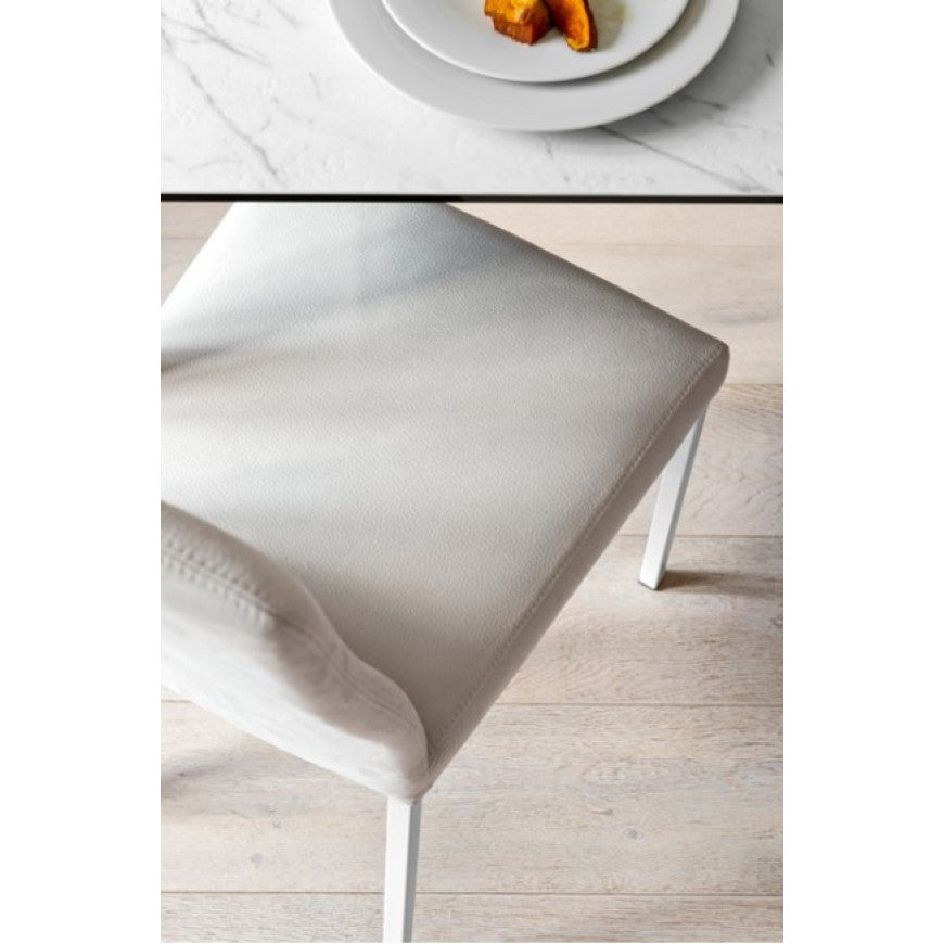 Abitarearreda Sedia Garda in metallo imbottita Connubia | Il mio negozio