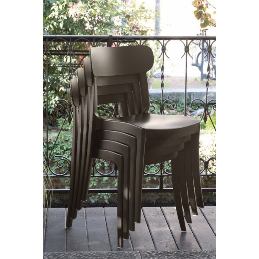 Abitarearreda Sedia Locanda in polipropilene impilabile Connubia | Il mio negozio