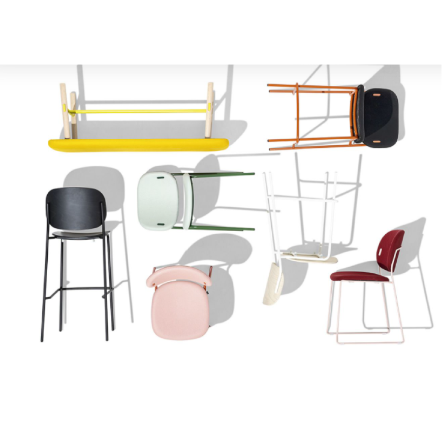 Abitarearreda Sedia Yo! in polipropilene o legno Connubia | Il mio negozio