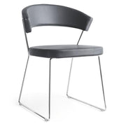 Abitarearreda Sedia New York da soggiorno a slitta Connubia | Il mio negozio